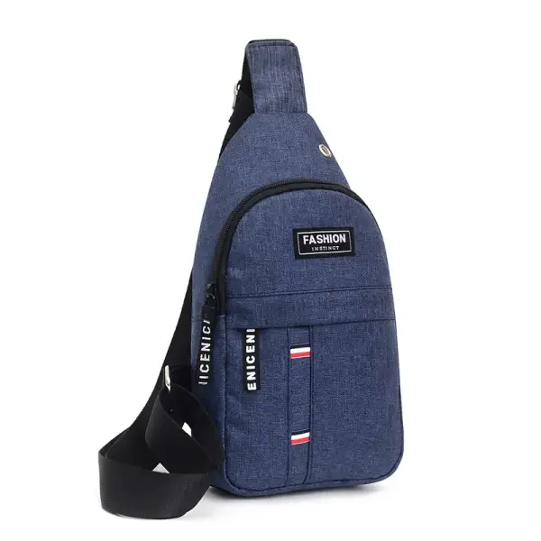 Canvas Crossbody - Blue