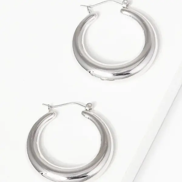 Chunky Oval - Silver