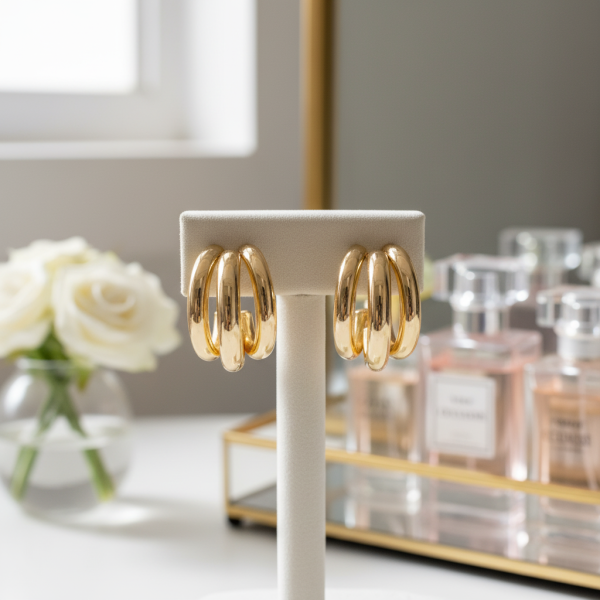 Side By Side Medium - Gold