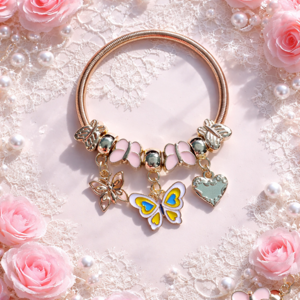 Flutter Fly - Pink Gold