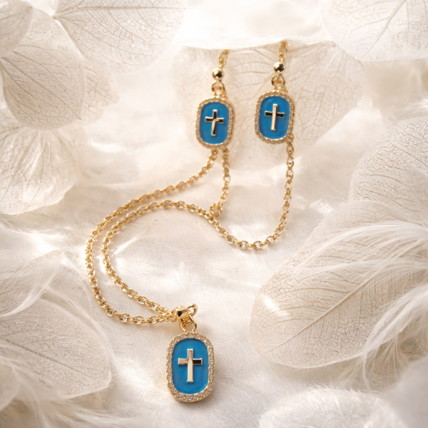 Sunday Blessings - Gold Blue